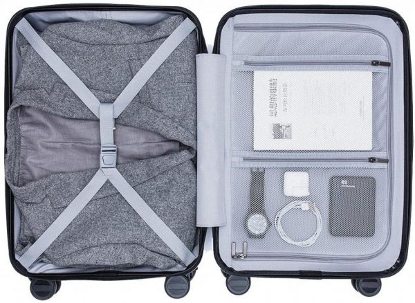 Чемодан Xiaomi 90FUN Carry On Travel Boarding Suitcase 20 Titanium 36 л серый