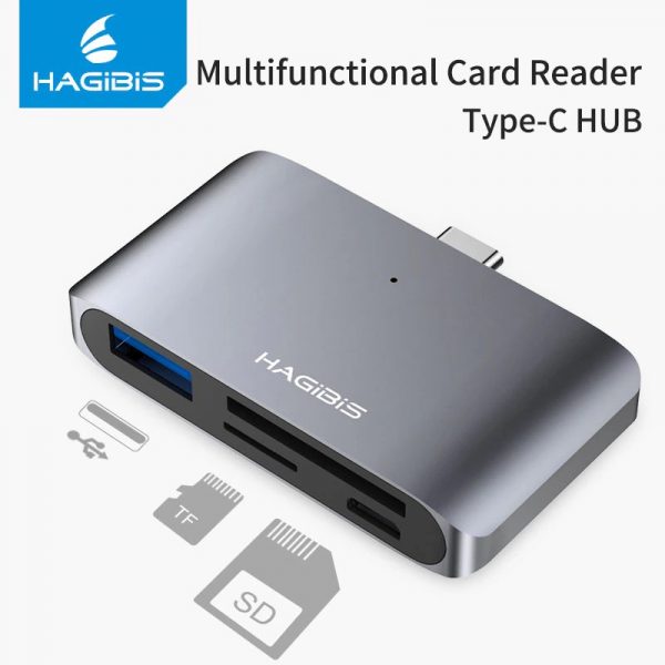 Устройство для чтения карт Hagibis USB-C Multifunction Adapter